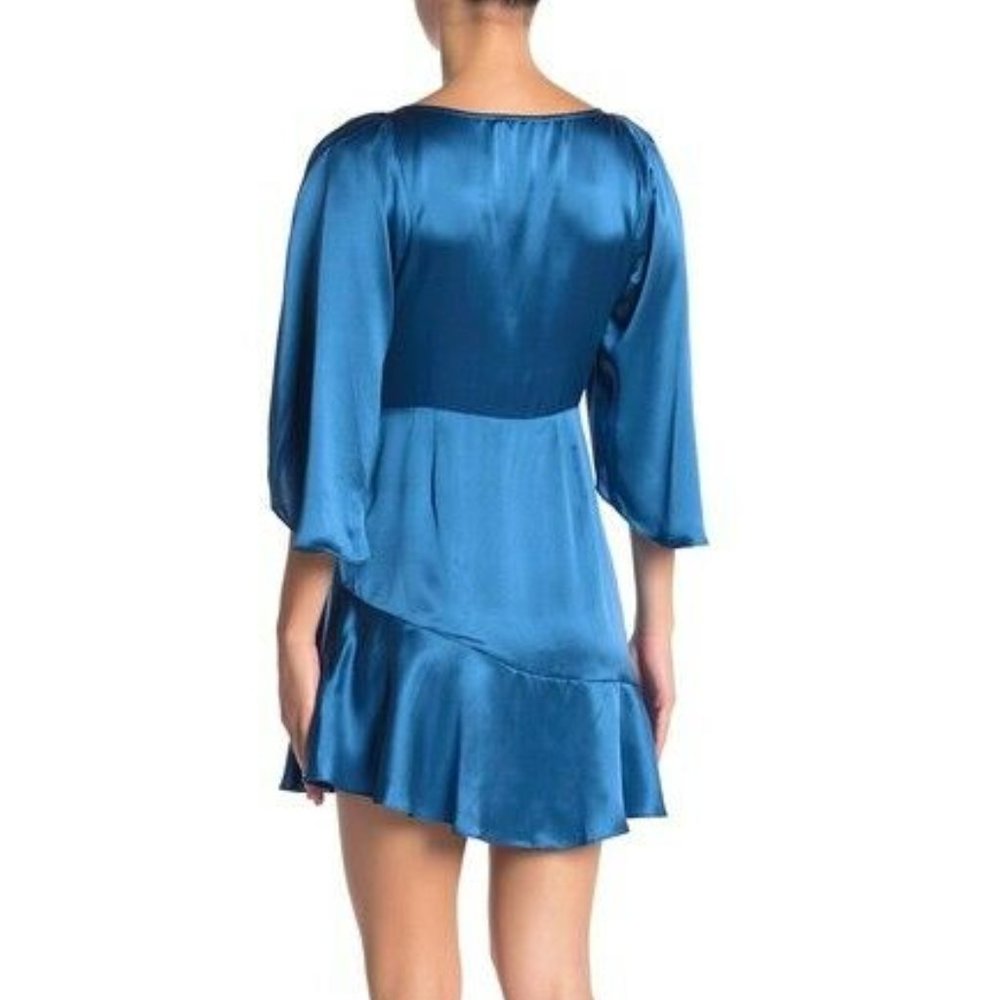 NEW Free People Strike a Pose Silk Mini Dress Sz 4 - Picture 5 of 11